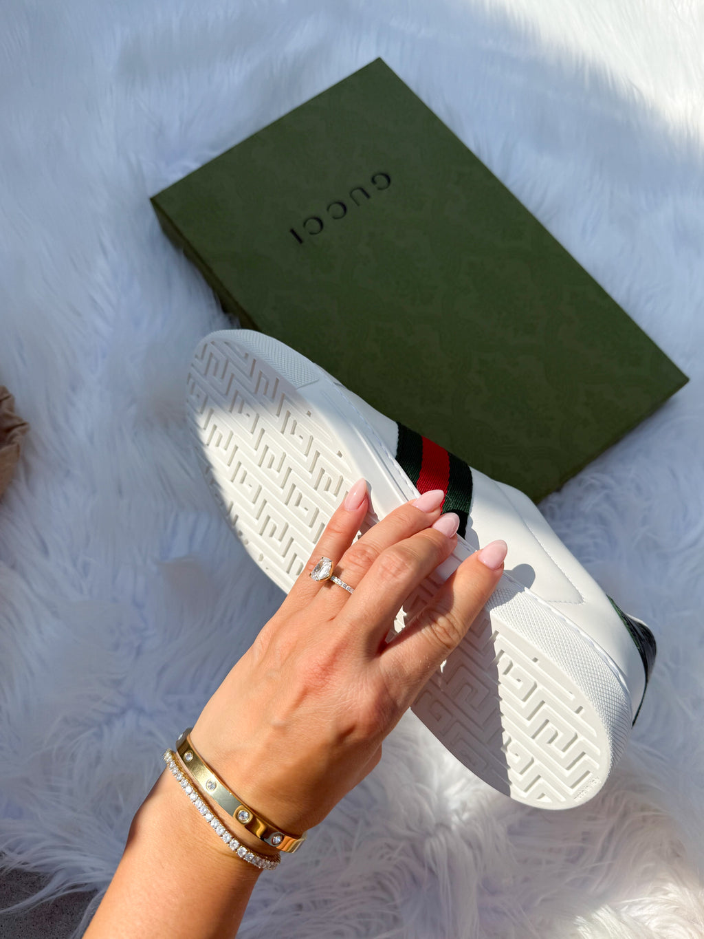 Zapatillas Ace GUCCI Swarovski para mujer