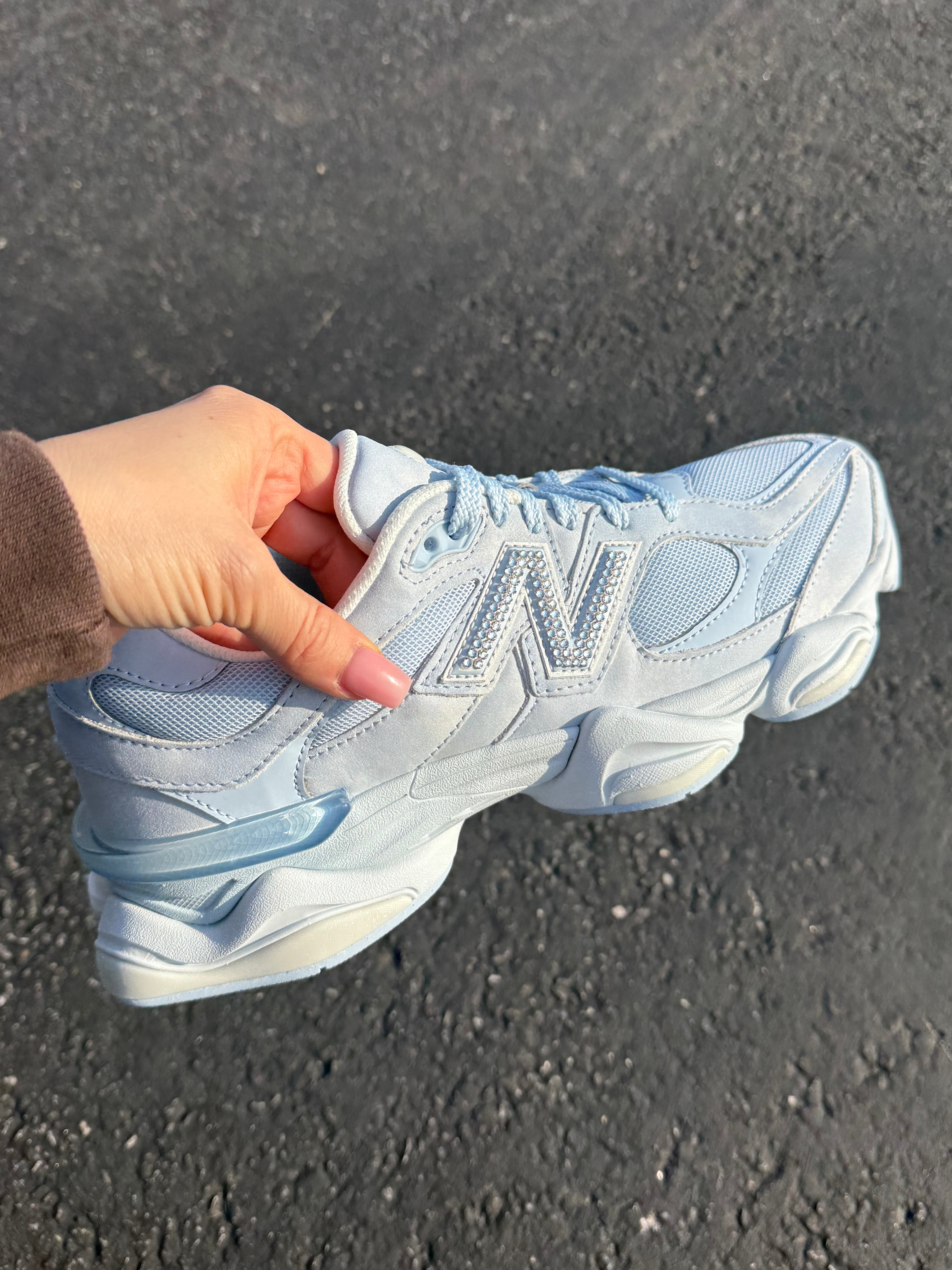 Baby Blue Swarovski Women’s New Balance 9060