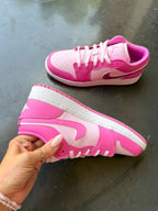 NEW Barbie Pink Swarovski Women’s Air Jordan 1 Low Shoes