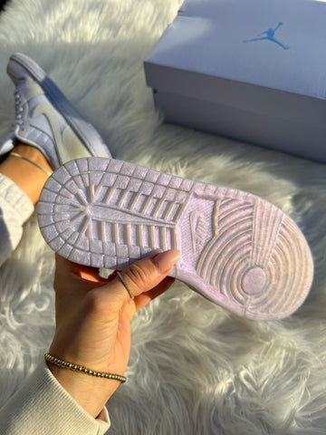 Color Changing Iridescent Swarovski Women’s Air Jordan 1 Low Shoes