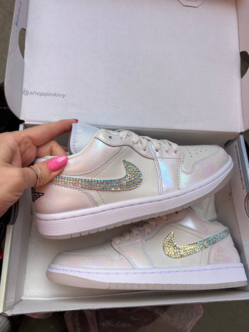 Special Edition Swarovski Women’s Air Jordan 1 Low Shoes