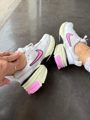White Bubblegum Pink Swarovski Womens Nike Shoes