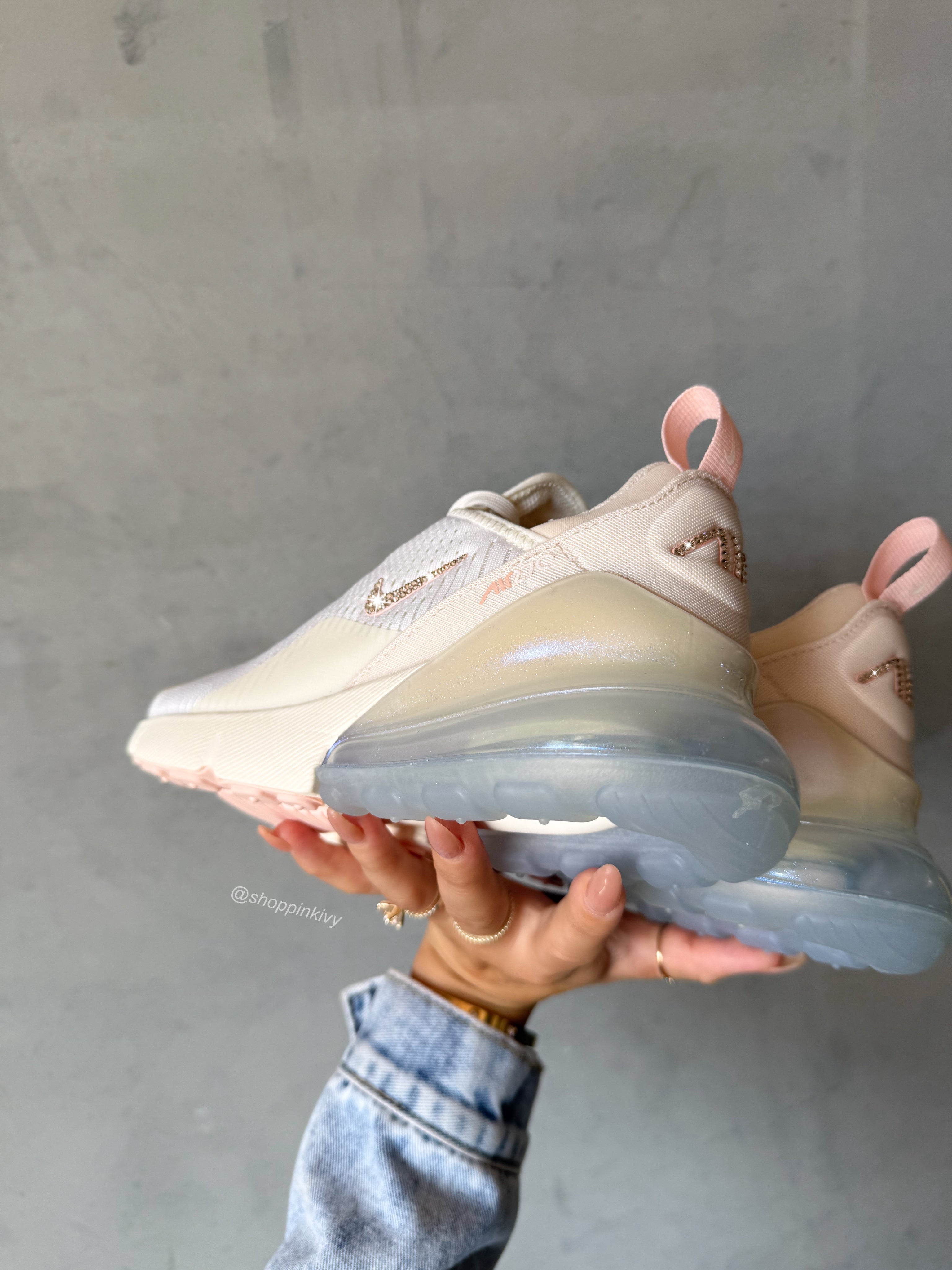 Special Edition Pearl Shimmer Swarovski Women's Nike Shoes Air Max 270