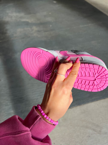 New Hot Pink Swarovski Womens Nike Dunk Shoes