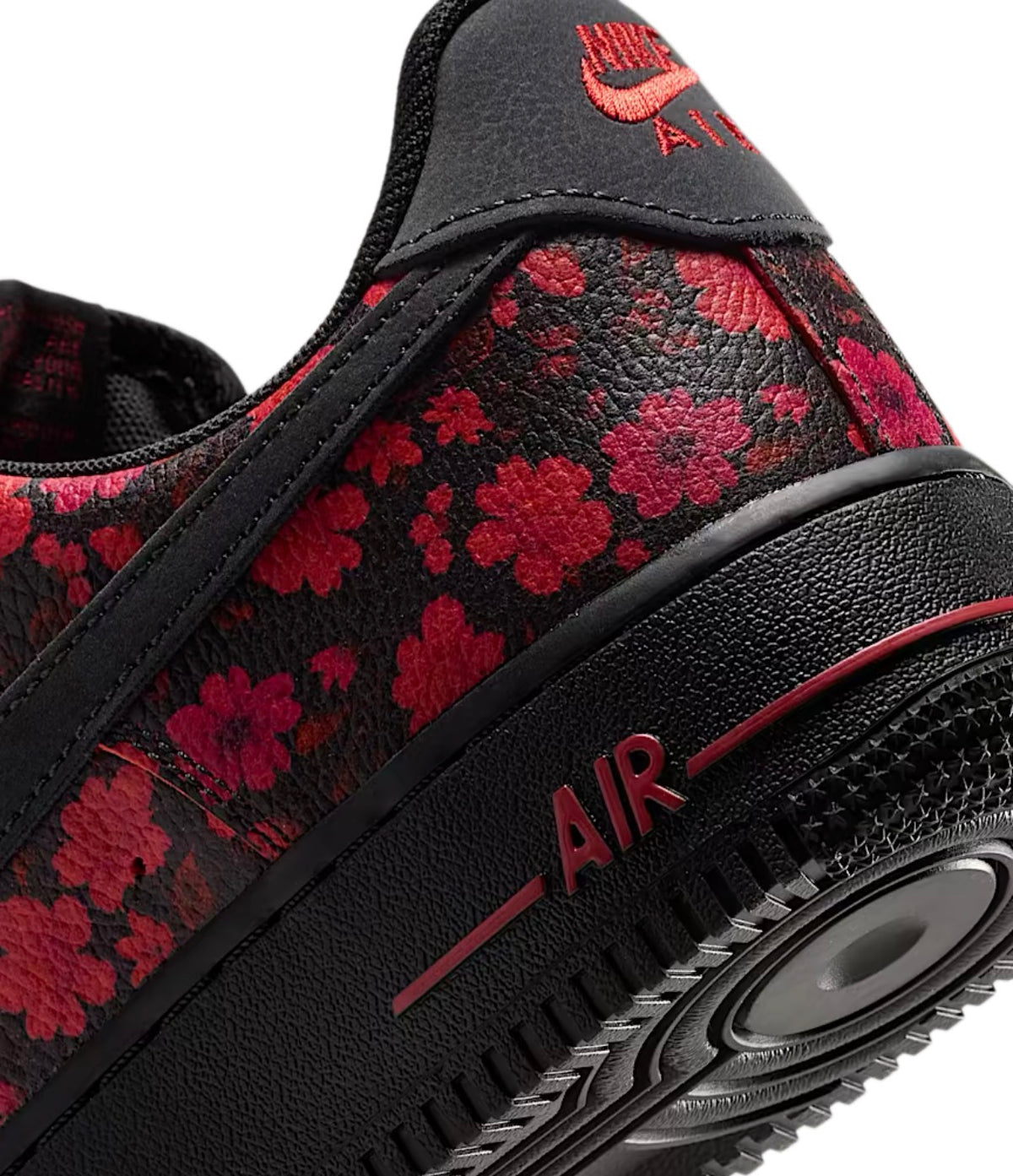 Red Floral Swarovski Nike Air Force 1