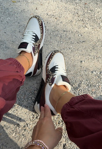 RARE Fall Leopard Animal Print Swarovski Womens Nike Air Max 90