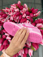 Pink Swarovski Dunk Low Shoes
