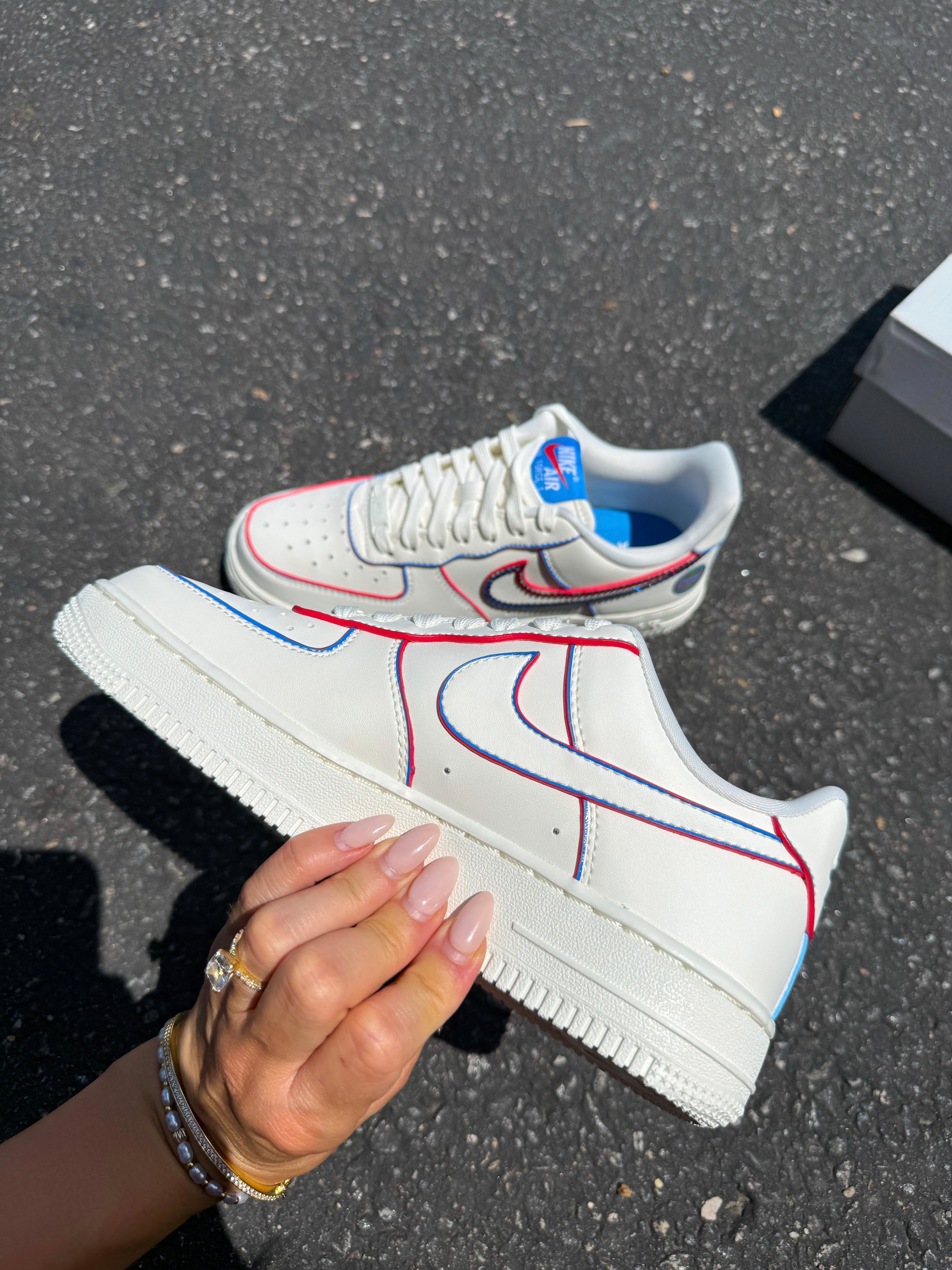 Americana White Swarovski Nike Air Force 1