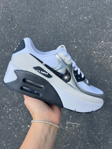 SIZE 7 Metallic Swarovski Womens Nike Air Max 90 LV8
