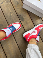 Americana Swarovski Women’s Air Jordan 1 Low Shoes