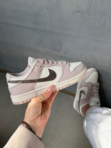 Blush Pearl Swarovski Womens Nike Greige Dunk Shoes