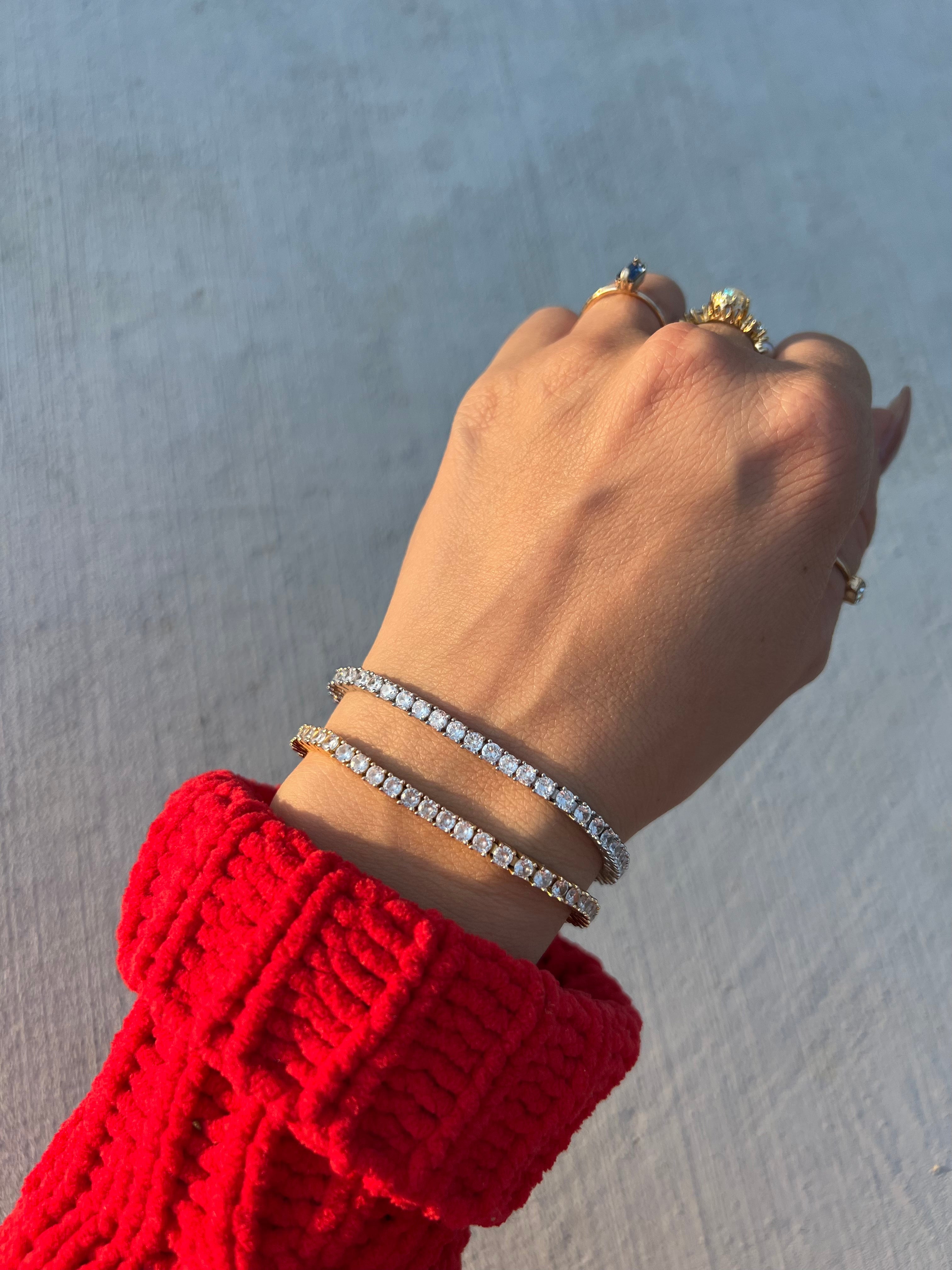 14K Gold Plated Tennis Bracelet