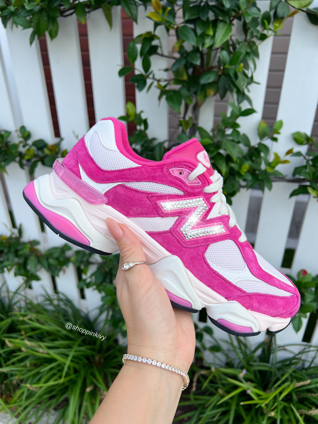 Rare Hot Pink Swarovski Women’s New Balance 9060