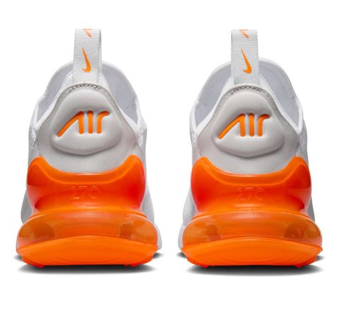 Pre-Order White Orange Swarovski Nike Air Max 270