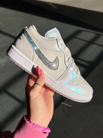 Special Edition Swarovski Women’s Air Jordan 1 Low Shoes