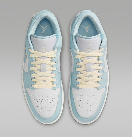 Pre-Order Baby Blue Swarovski Women’s Air Jordan 1 Low Shoes