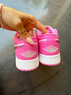 NEW Barbie Pink Swarovski Women’s Air Jordan 1 Low Shoes