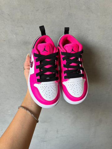 Talla 8c Rosa Bebé Niño Swarovski Jordan 1 Low