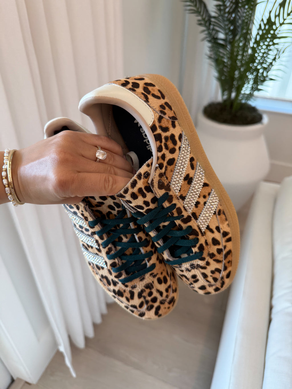 Leopardo Swarovski Adidas Original Gazelle