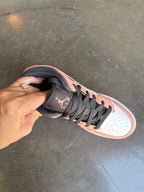 SIZE 7.5 Rust Peach Swarovski Women’s Air Jordan 1 Mid Shoes