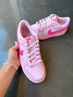 SIZE 7 Bubblegum Baby Pink Swarovski Womens Nike Dunk Shoes