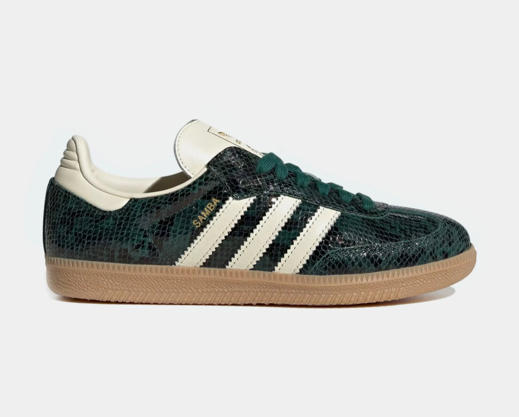 Green Snakeprint Swarovski Adidas Original Samba OG