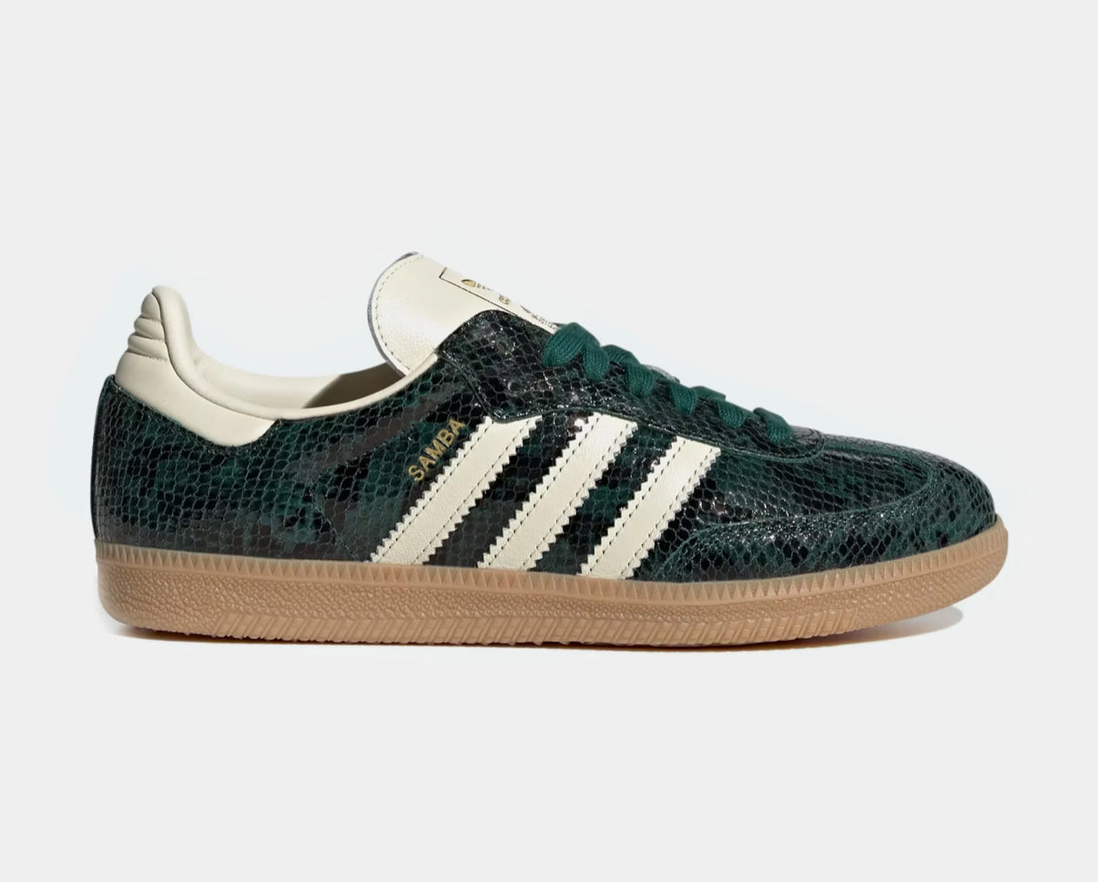 Green Snakeprint Swarovski Adidas Original Samba OG