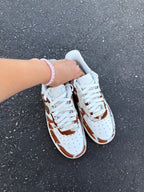 Cowgirl Cow Print Swarovski Womens Nike Air Force One