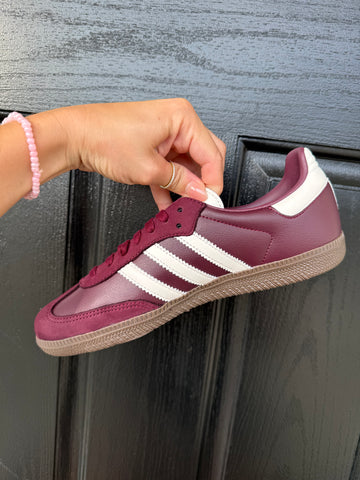SIZE 7.5 Maroon Swarovski Adidas Original Samba OG
