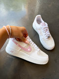 Pearl Pink Beach Neutral Swarovski Nike Air Force 1
