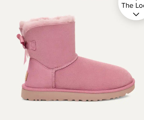 Fall ‘24 Pink Ugg Boots Bailey Bow with Swarovski Crystals