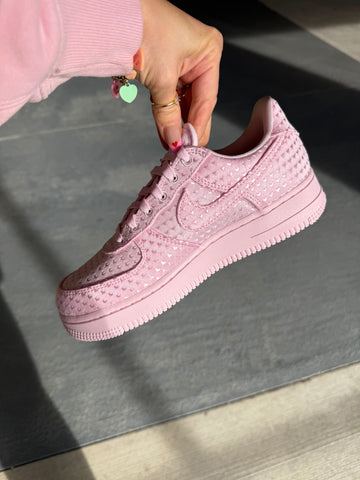 Special Edition Valentine’s Pink Hearts Swarovski Nike Air Force 1