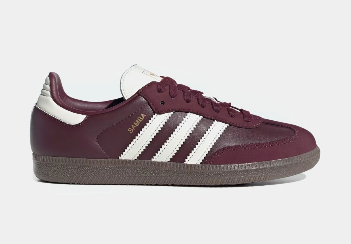 Maroon Swarovski Adidas Original Samba OG