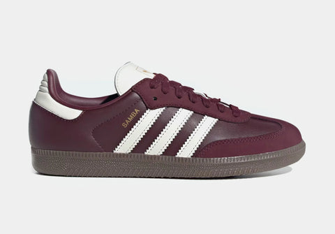 Maroon Swarovski Adidas Original Samba OG