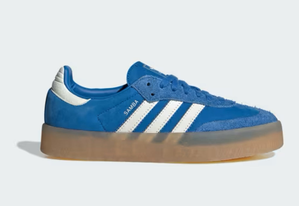 Blue Swarovski Adidas Original Sambae Shoes