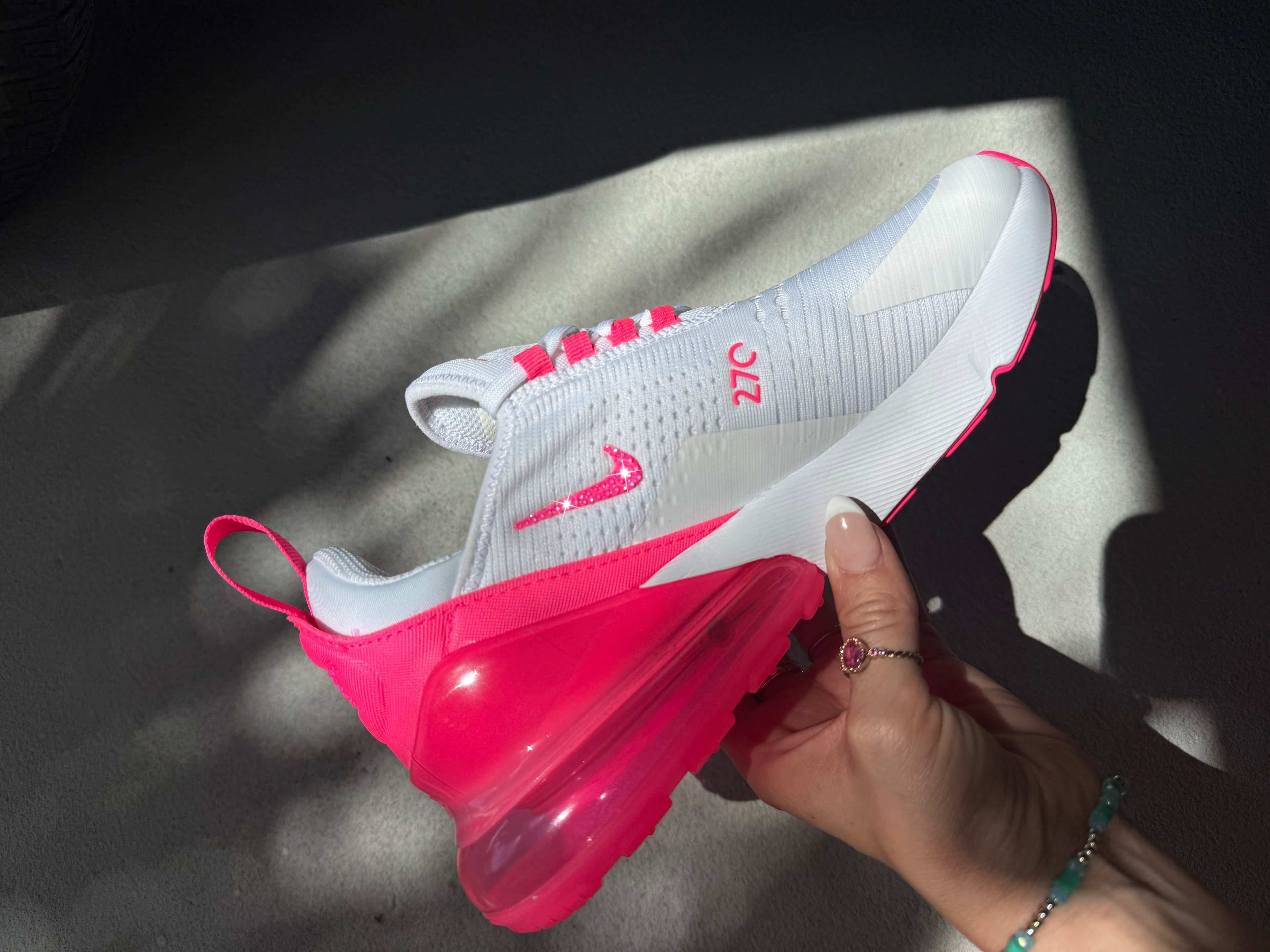 Zapatillas Nike Air Max 270 para mujer Swarovski rosa chicle