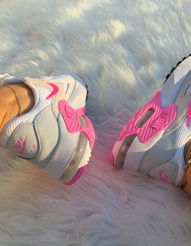 NEW White Pink Nike Swarovski Womens Nike Air Max