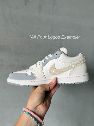 ✨NEW✨Special Edition Swarovski Women’s Air Jordan 1 Low Shoes