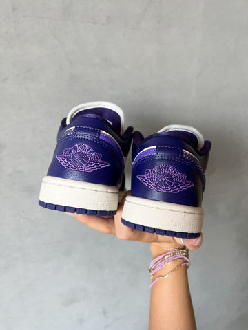 Zapatillas Air Jordan 1 Low de mujer Swarovski Moradas