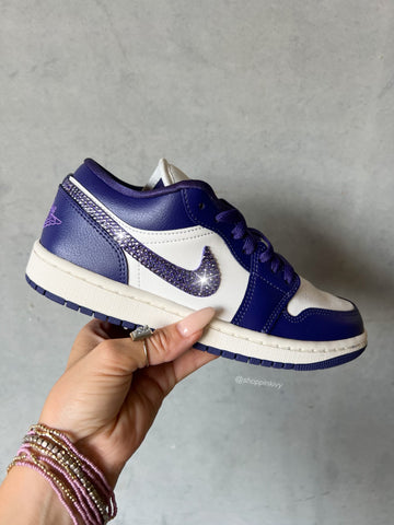 Zapatillas Air Jordan 1 Low de mujer Swarovski Moradas