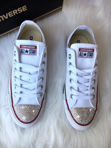 Bling White Converse Chuck Taylor