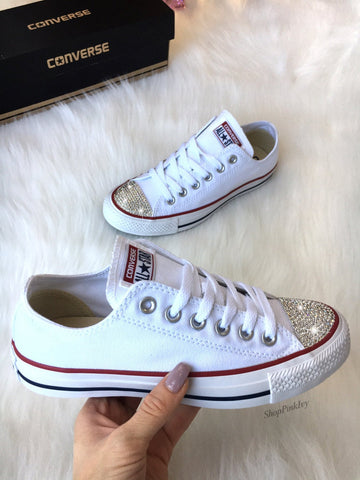 converse blancas brillantes chuck taylor converse all star – Pink Ivy
