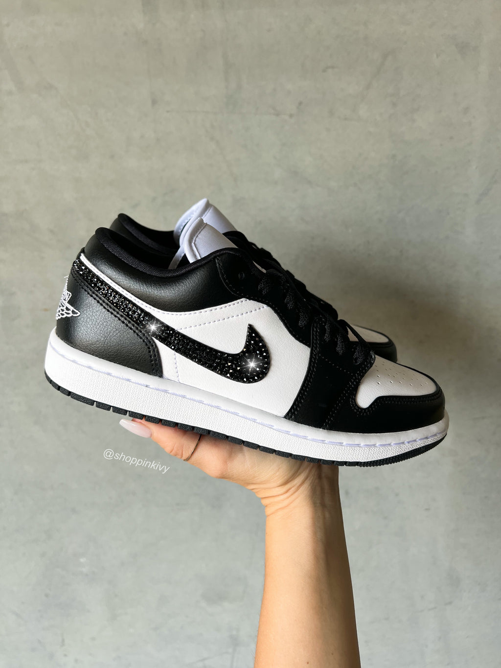 Zapatillas Air Jordan 1 Low para mujer Swarovski Panda