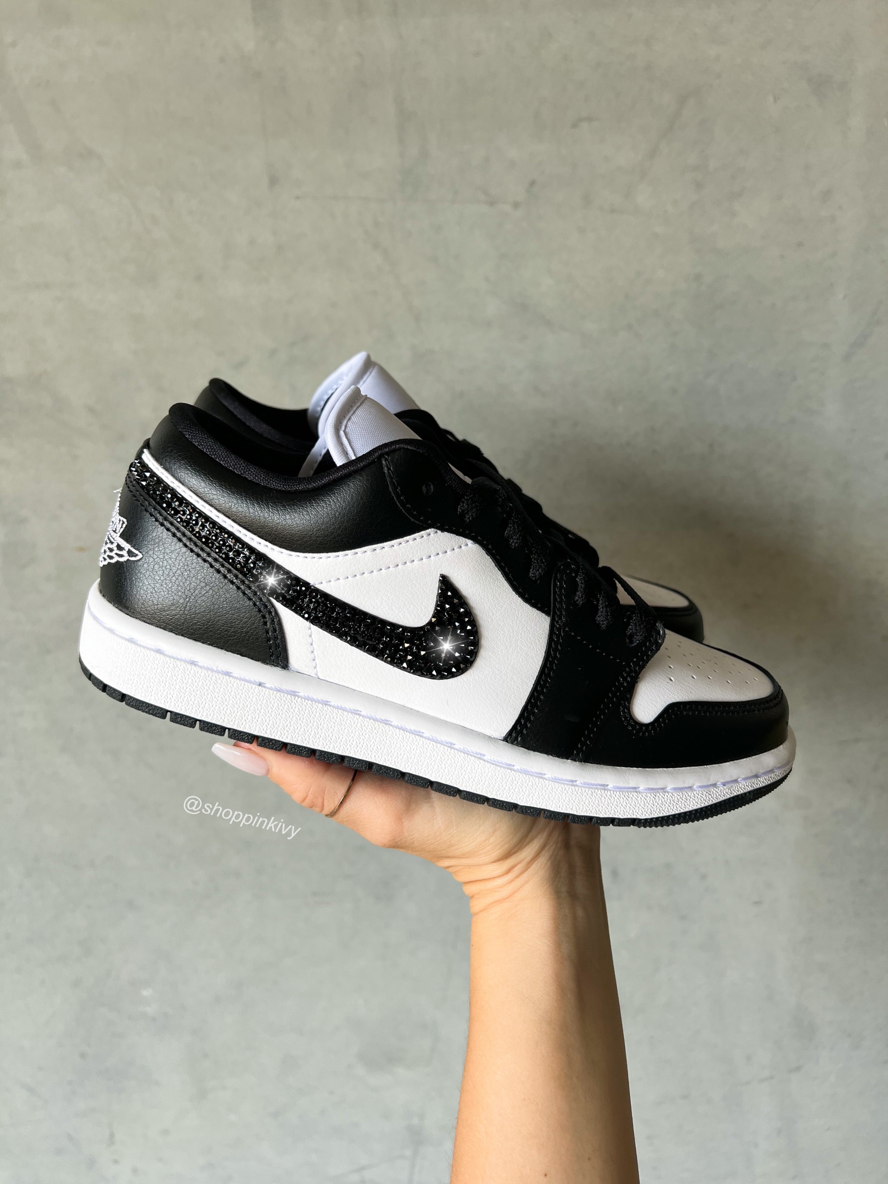 Zapatillas Air Jordan 1 Low para mujer Swarovski Panda