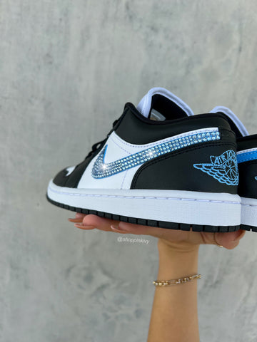 Zapatillas Air Jordan 1 Low de mujer Swarovski azules