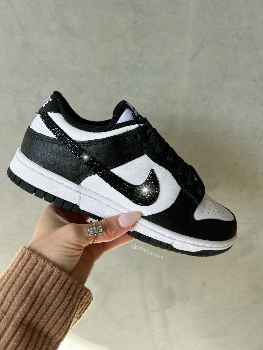 Zapatos Nike Dunk Panda Swarovski para mujer