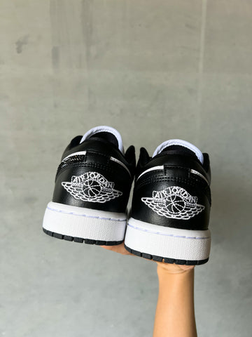 RARO Panda Swarovski Zapatos Air Jordan 1 Low para mujer