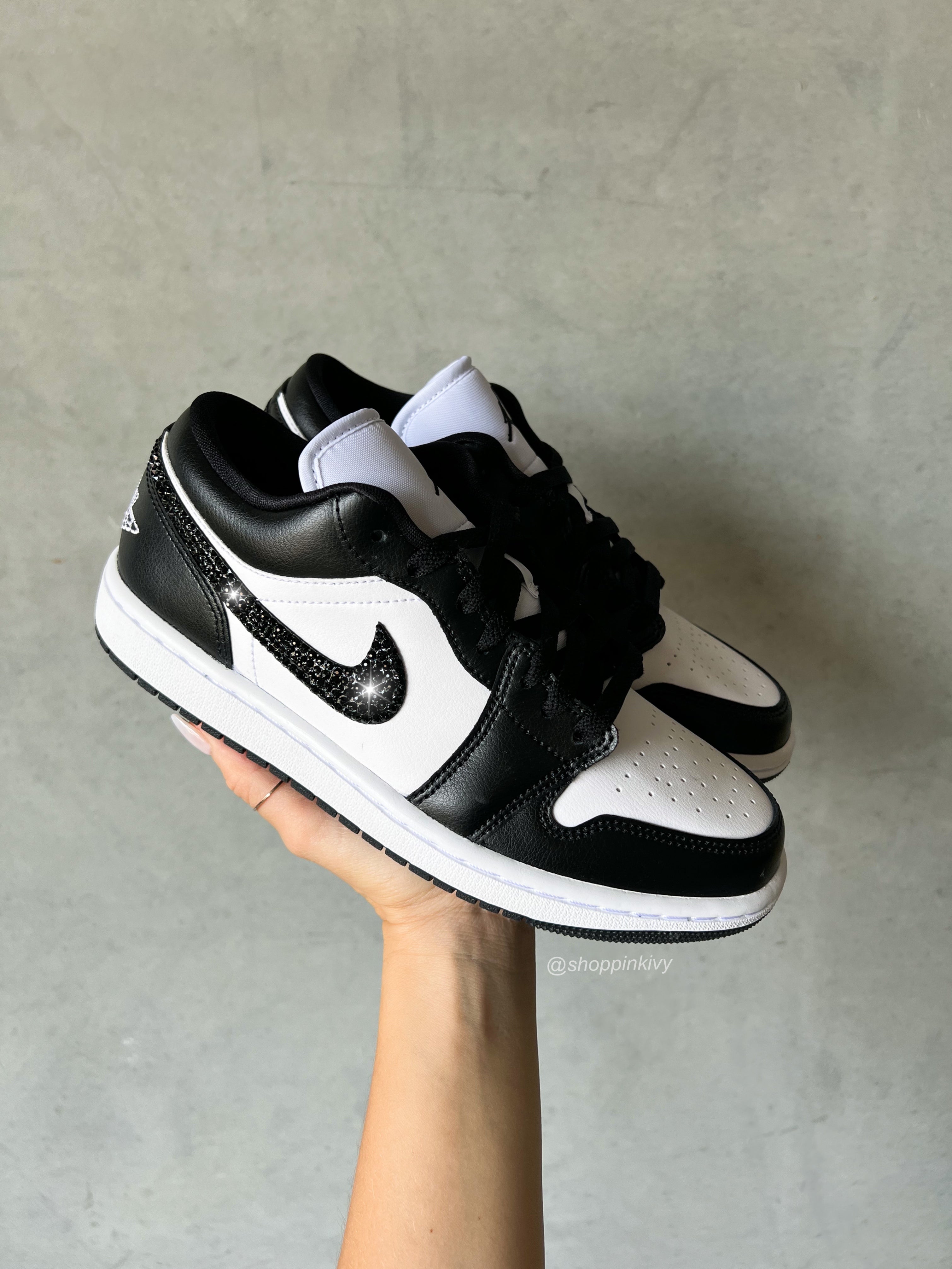 Zapatillas Air Jordan 1 Low para mujer Swarovski Panda