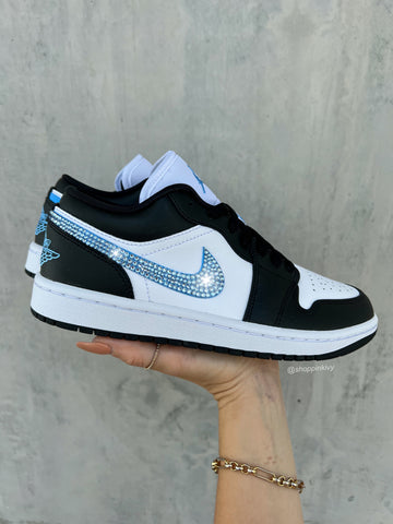 Zapatillas Air Jordan 1 Low de mujer Swarovski azules