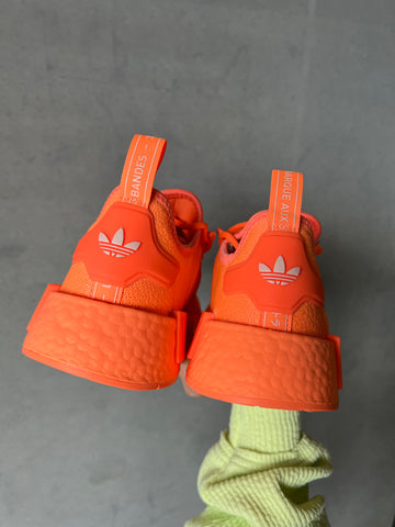 Neon Orange Swarovski Womens Adidas NMD